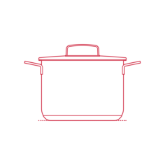 Objects Cooking Pots Ikea 365 Pot 5.3 Qt Stencil Svg Design File, Free Vectors File